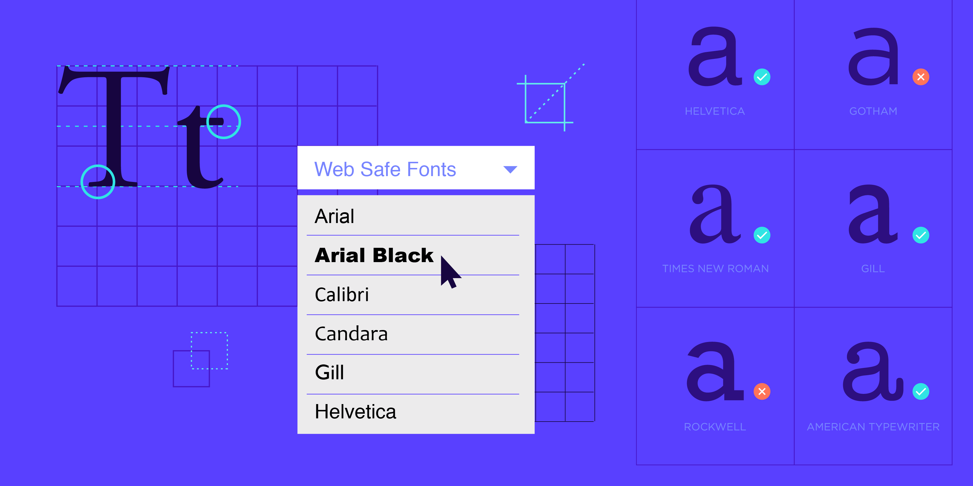 Web safe fonts