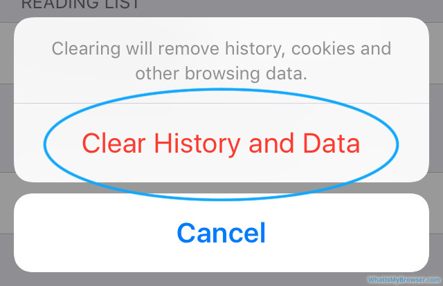 Clear Your Cache, BrowsingHistory and Cookies