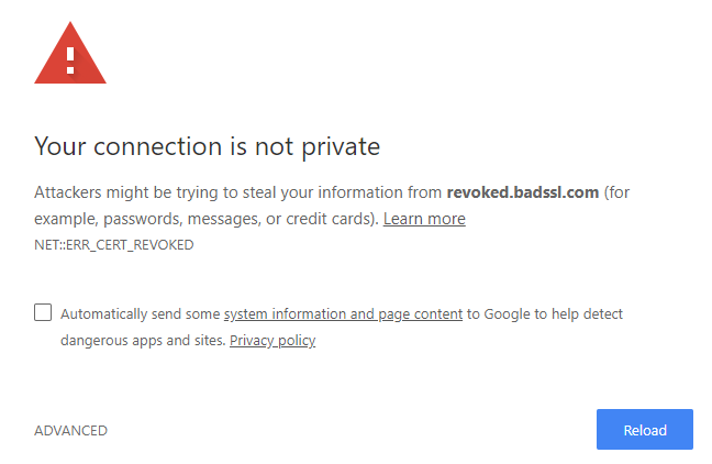 Generic SSL Protocol Error