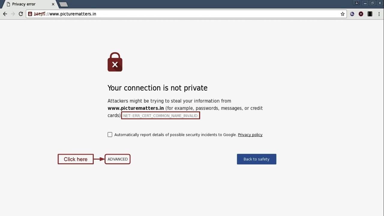 Mixed Content Error