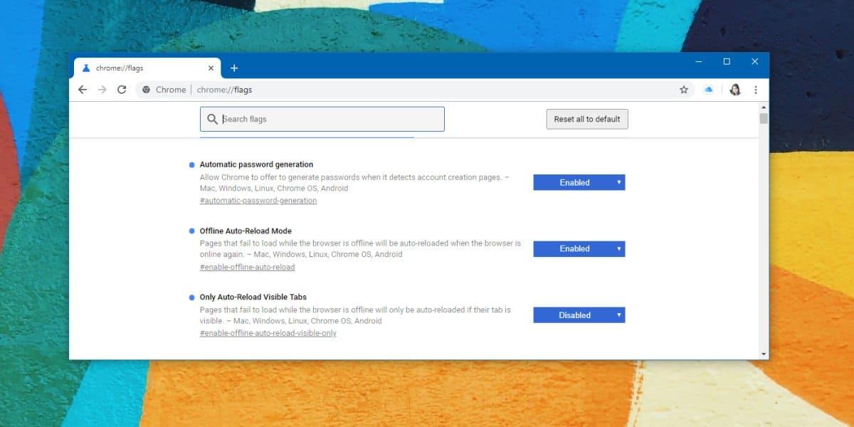 Reset Chrome flags