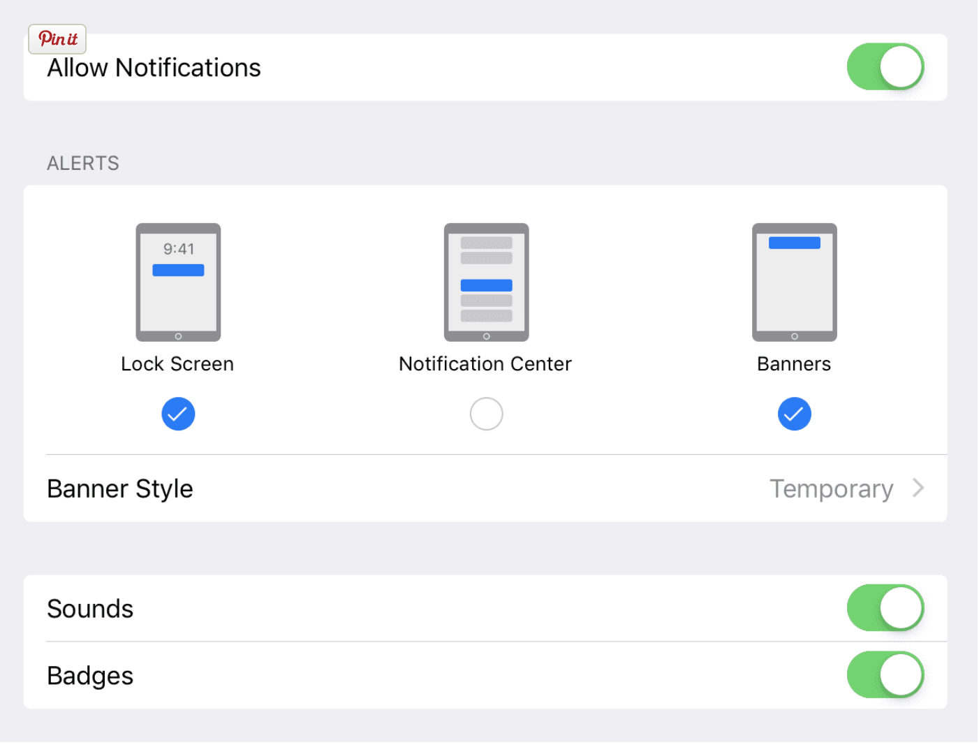 How to Disable Push Notifications?