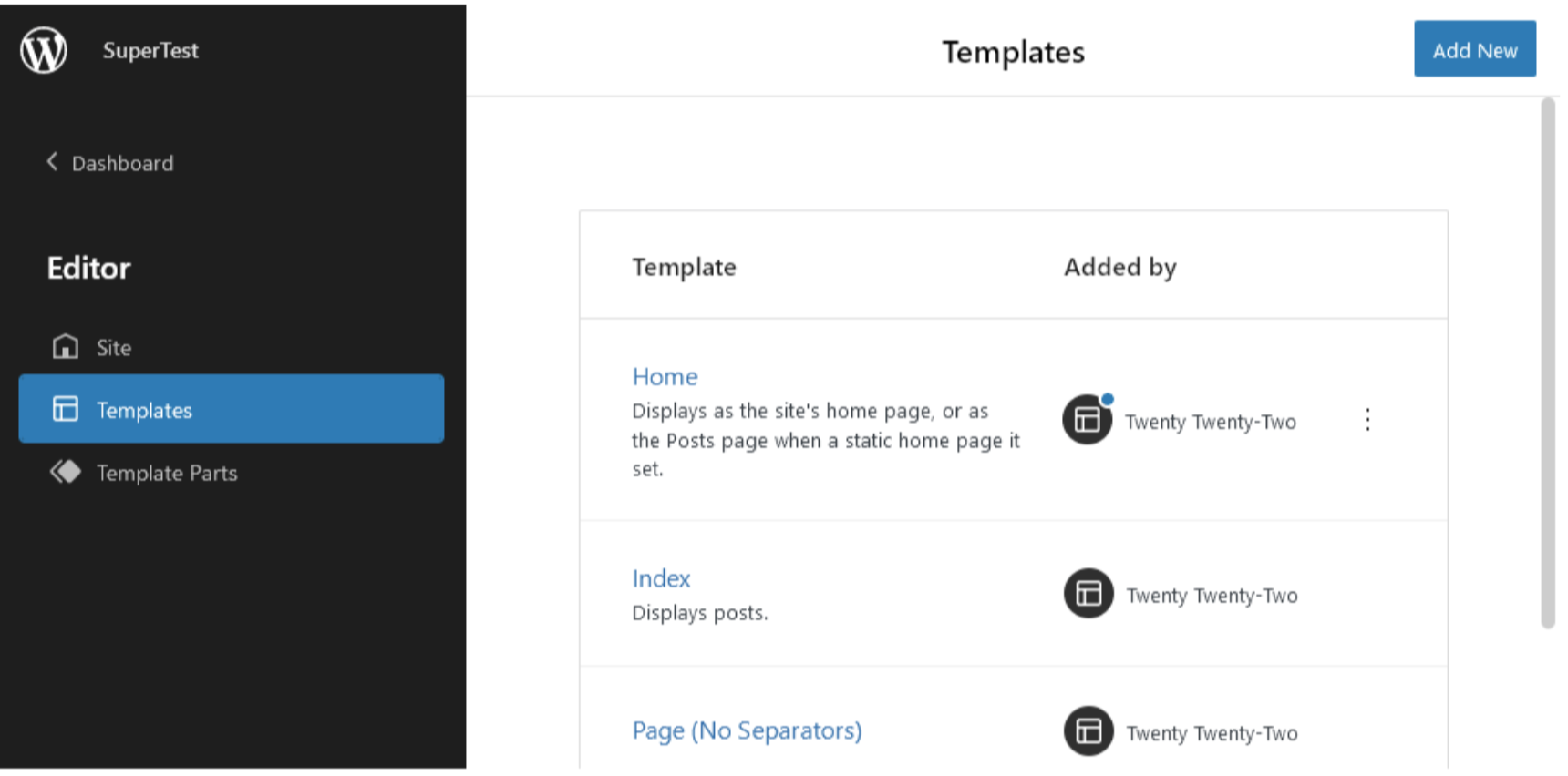Site Editor