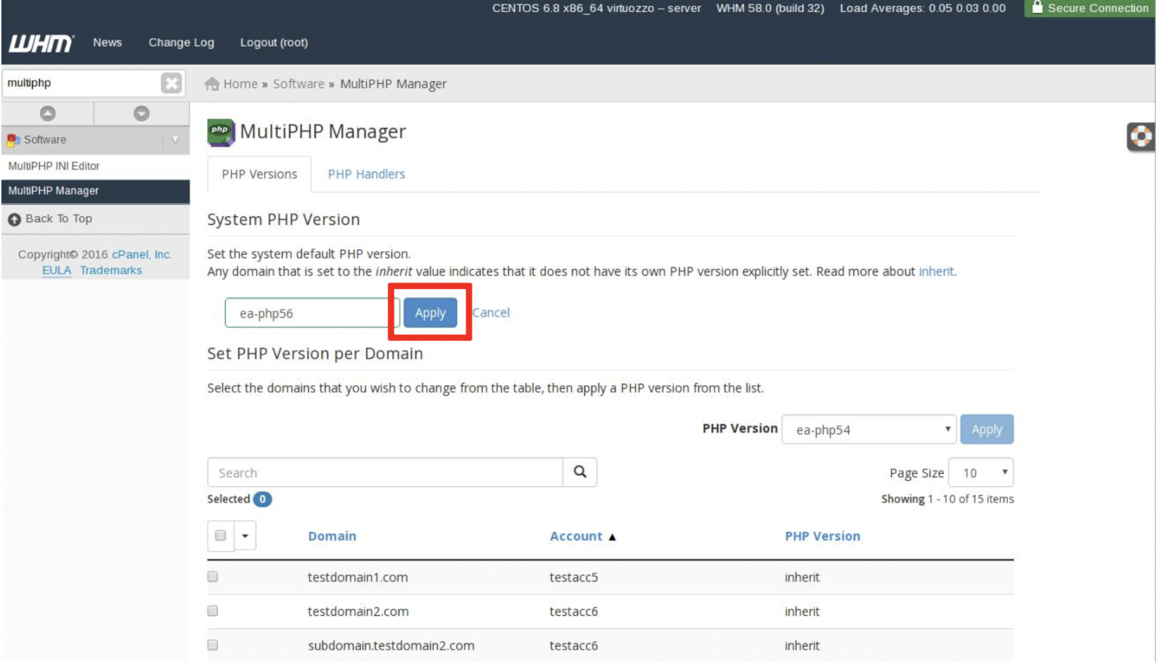 cpanel