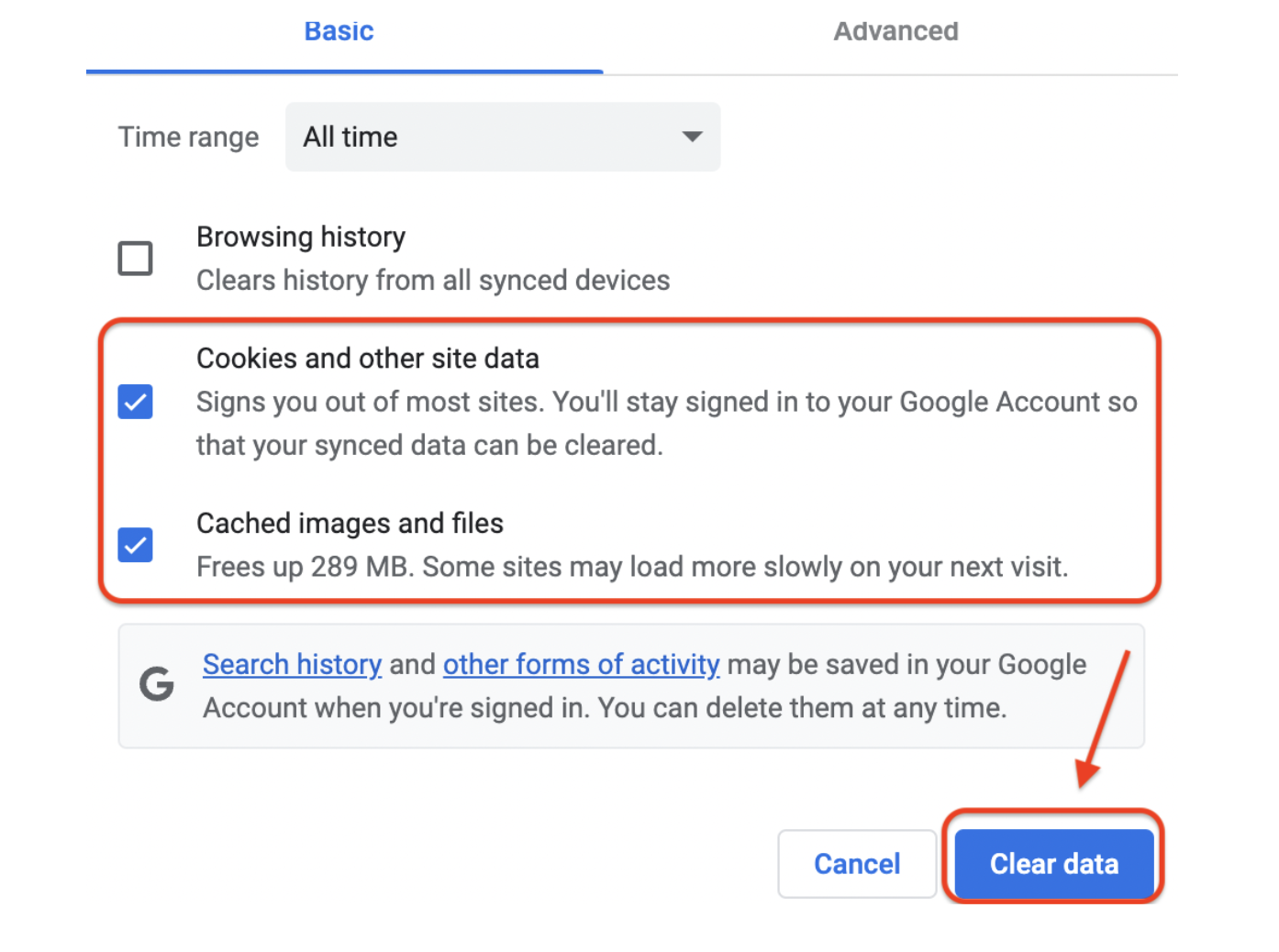 Clear Your Browser Cache
