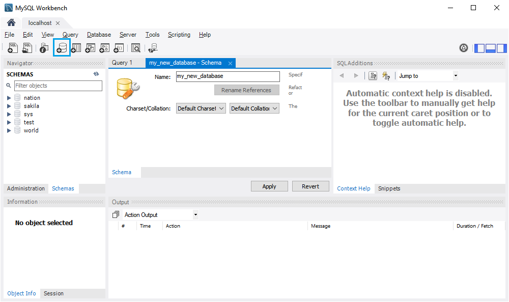 MySQL databases