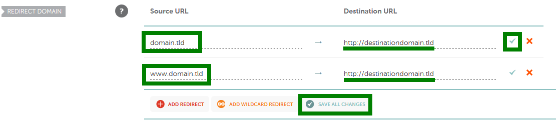 Domain Redirect