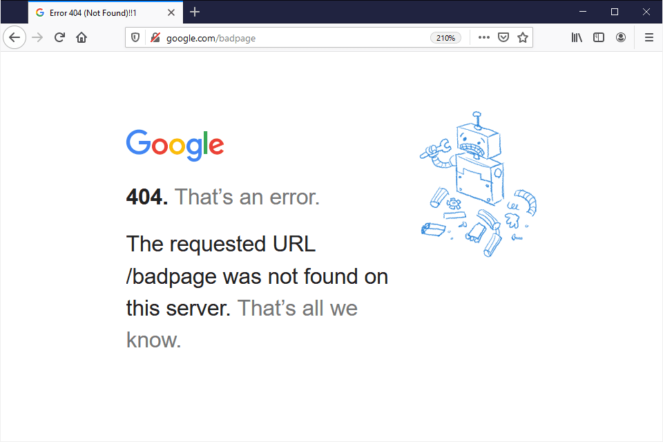 404 Not Found'