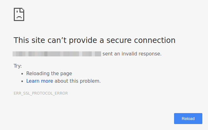 Solving 'This Site Can’t Provide a Secure Connection' Issue