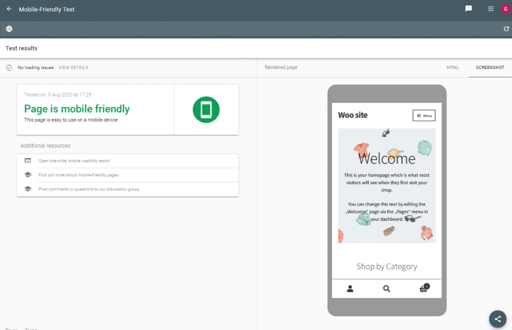 Rich Results Test tool