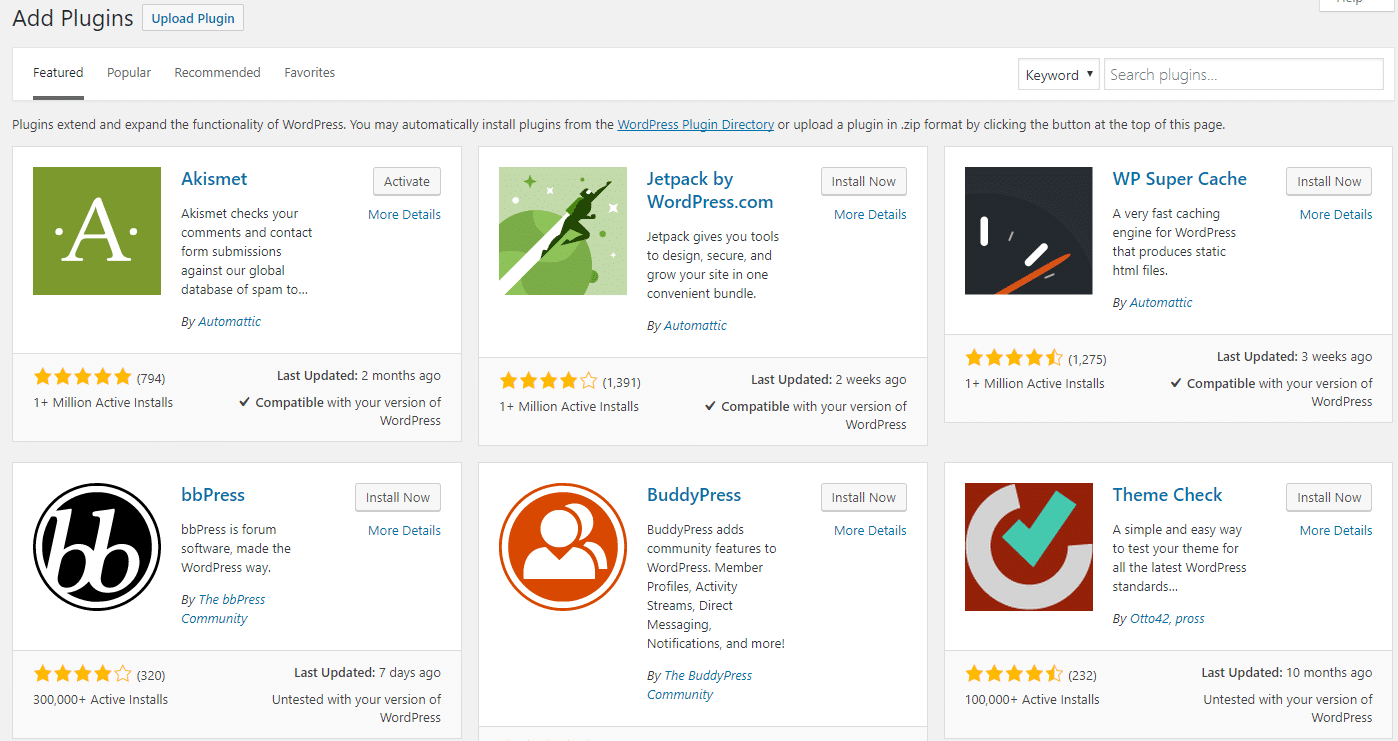 wp plugins
