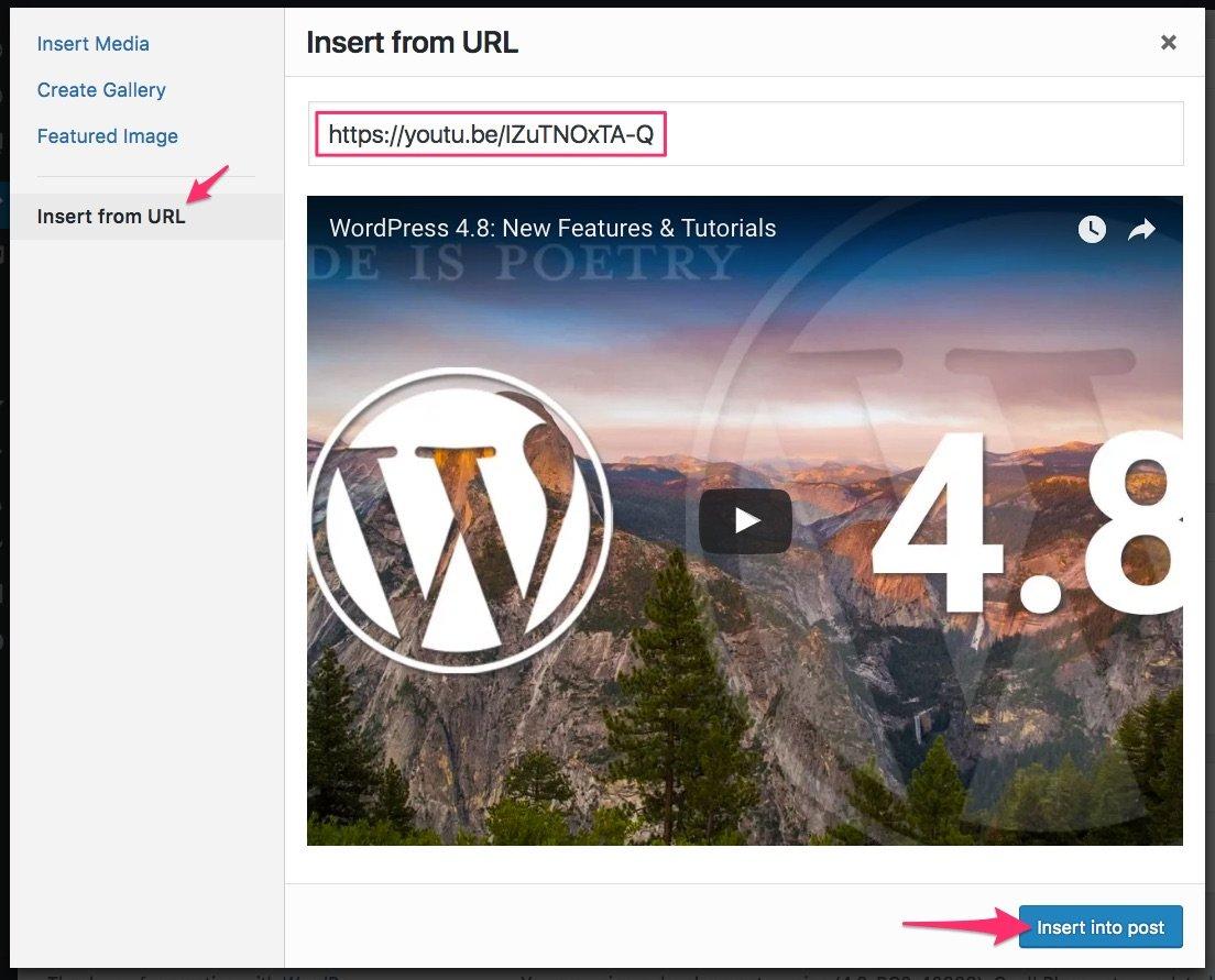 How to embed a YouTube video in WordPress?